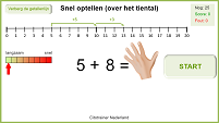 Optellen tot 20 - Springen via de 10