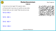Redactiesommen cijferen